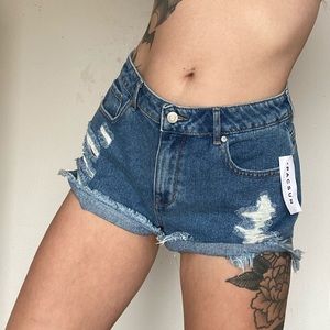 NWT Pacsun Festival Destroyed Denim Shorts